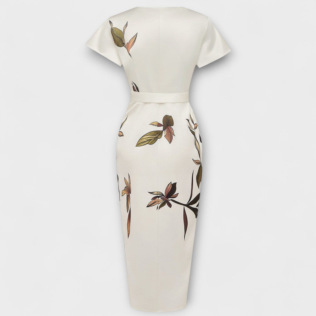 Satin Wickel-Kleid